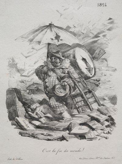 Lithografische Skizzen: Es ist das Ende der Welt! (Frontispiz) von Nicolas Toussaint Charlet