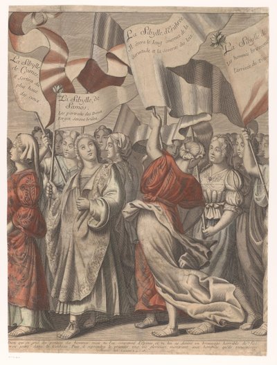 Triumphzug Christi mit Figuren aus dem Alten und Neuen Testament (dritter Teil) von Nicolas de Larmessin (I)