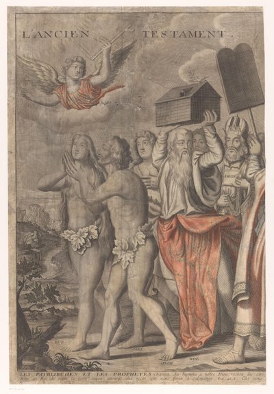 Triumphzug Christi mit Figuren aus dem Alten und Neuen Testament (erster Teil) von Nicolas de Larmessin (I)