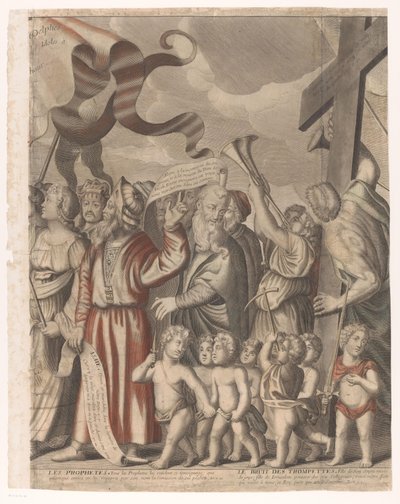 Triumphzug Christi mit Figuren aus dem Alten und Neuen Testament (vierter Teil) von Nicolas de Larmessin (I)
