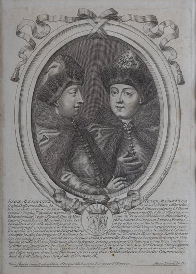 Die Zaren Iwan Alexejewitsch und Peter Alexejewitsch von Russland von Nicolas de Larmessin