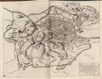 Topographische Karte des antiken Rom von Nicolaus Beatrizet