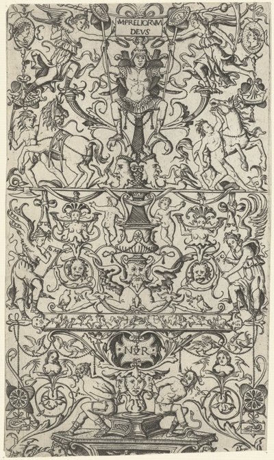 Fragment eines Ornament-Paneels mit Mars von Nicoletto da Modena