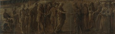 Treffen zwischen einem König und einer Königin, ca. 1490-1510 von Nicolo Rondinelli