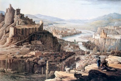 Ansicht von Tiflis, 1830 von Nikandor Grigorievich Chernetsov