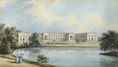 Ansicht des Alexanderpalastes in Zarskoje Selo, 1839 von Nikanor Grigoryevich Chernetsov