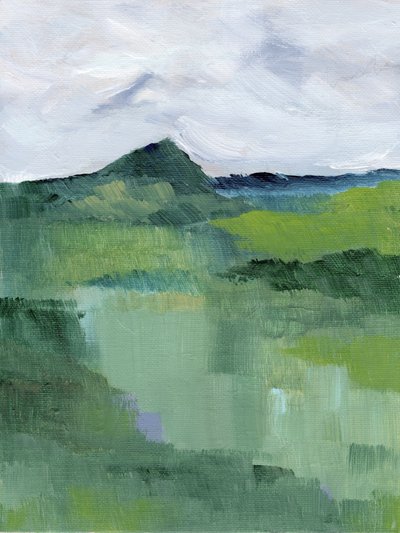 Abstrakter Bergnebel von Nikita Jariwala