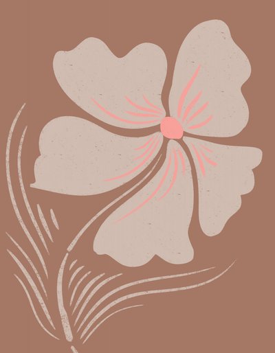 Erdiger Boho-Blüte von Nikita Jariwala
