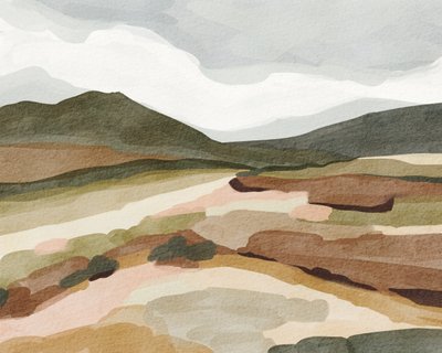 Gedämpfte Berglandschaft von Nikita Jariwala