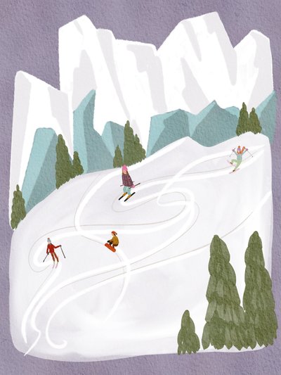 Winterspaß in den Bergen von Nikita Jariwala