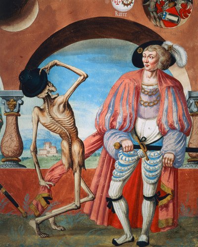 Der Tod verspottet den Grafen (Detail) von Niklaus Manuel