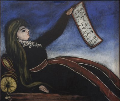 Georgische Frau auf einem Sofa von Niko Pirosmanashvili