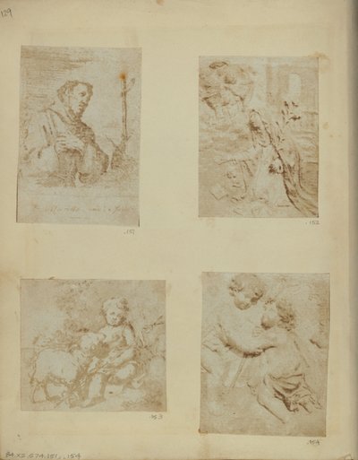 St. Franziskus. Nach einer angeblich einzigartigen Radierung von Murillo von Nikolaas Henneman