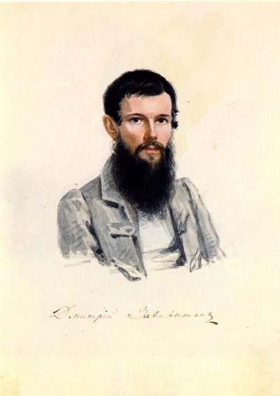 Porträt des Dekabristen Dmitry Zavalishin 1804-1892, 1839 von Nikolai Alexandrovich Bestuzhev