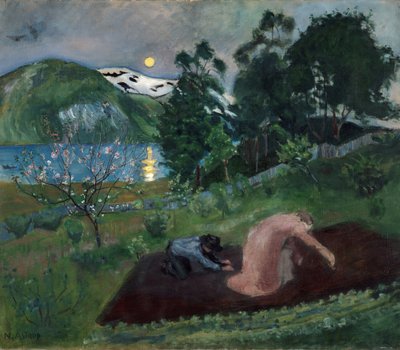 Frühlingsnacht im Garten von Nikolai Astrup