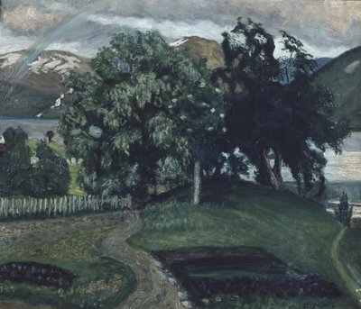 Der Pfarrgarten, vor 1911 von Nikolai Astrup