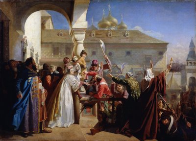 Der Aufstand von Moskau im Jahr 1682 oder der Aufstand der Strelizen von Nikolai Dmitrievich Dmitriev Orenburgsky