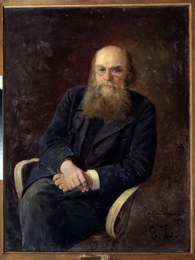 Porträt des Schriftstellers Nikolay N. Zlatovratsky von Nikolai Karlovich Grandkovsky