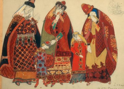 Borodin, Fürst Igor / Figurinen von Roerich von Nikolai Konstantinowitsch Roerich