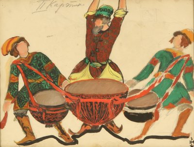 Kostümentwurf für die Oper Schneeflöckchen von N. Rimski-Korsakow, 1919 von Nikolai Konstantinowitsch Roerich