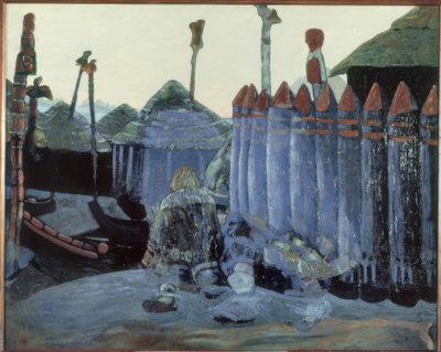Heidnischer Tempel von Nikolai Konstantinowitsch Roerich