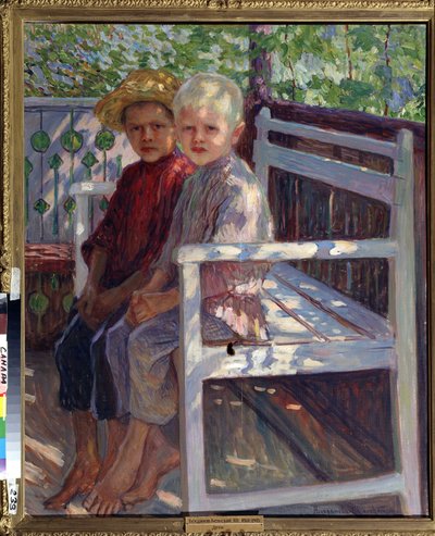 Kinder von Nikolai Petrovich Bogdanov Belsky