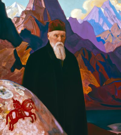 Reproduktion des Porträts von Nikolai Roerich von Nikolai Konstantinowitsch Roerich