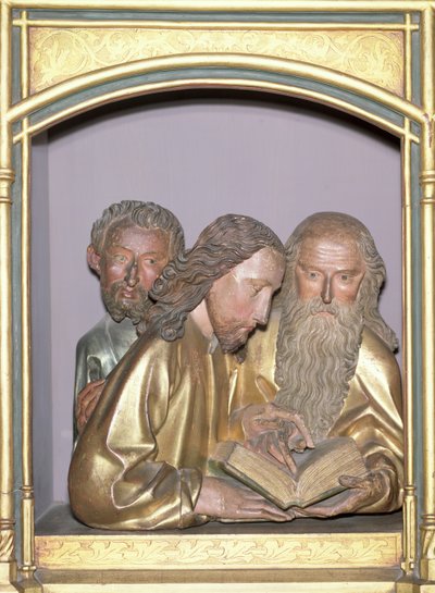 St. Jakobus der Jüngere, St. Philippus und St. Barnabas, vom Isenheimer Altar, ca. 1490 von Nikolaus Hagenauer