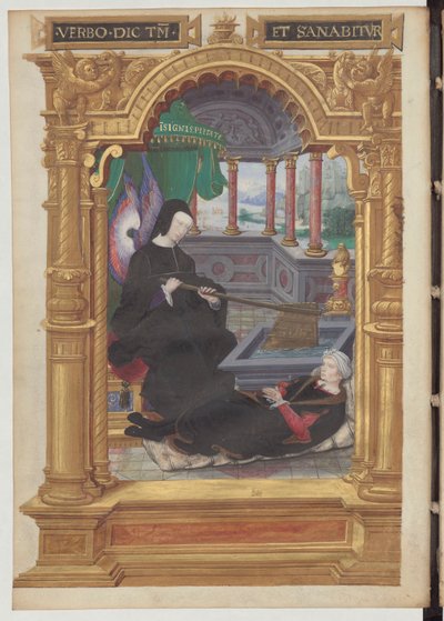 Louise de Savoie hält ein Steuerruder, Symbol der Regentschaft. Frontispiz der Gestes de Blanche de Castille von Etienne Leblanc. von Noel Bellemare