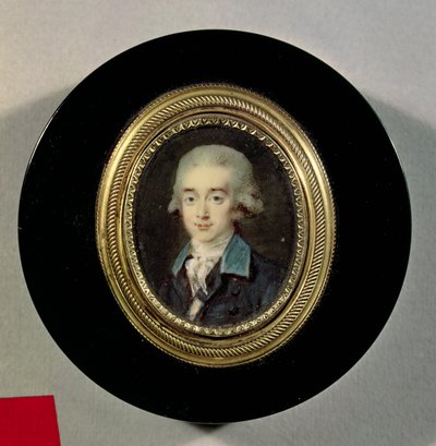 Porträtminiatur von Graf Hans Axel von Fersen (1755-1810) von Noel Halle