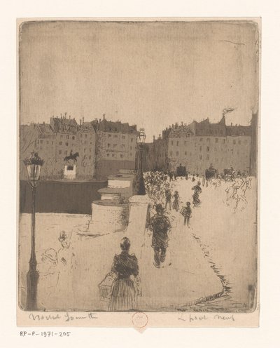 Ansicht der Pont Neuf in Paris von Norbert Goeneutte