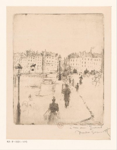 Ansicht der Pont Neuf in Paris von Norbert Goeneutte