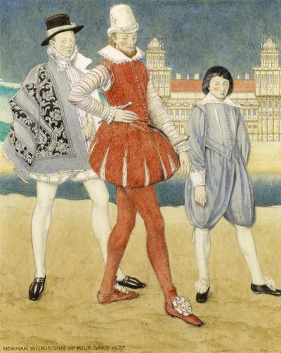 Mercutio und Benvolio - Romeo & Julia von Norman Wilkinson