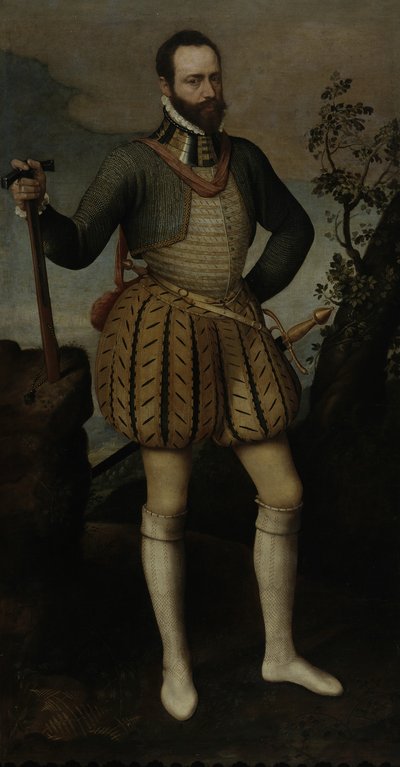 Porträt eines Mannes in Rüstung, ca. 1550 von Northern Italian School