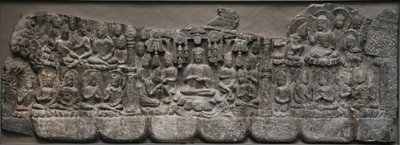 Wandskulptur: Himmlische Versammlungen von Buddhas und Bodhisattvas, Handan, Provinz Hebei, 550-577 von Northern Qi Dynasty Chinese Scool