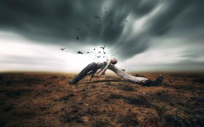 Surrealer Mann Freiheit von Nuno Araujo