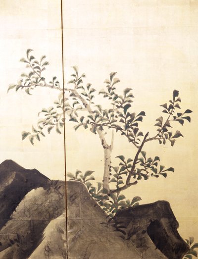 Tiger in einer Landschaft von Obun Kunii