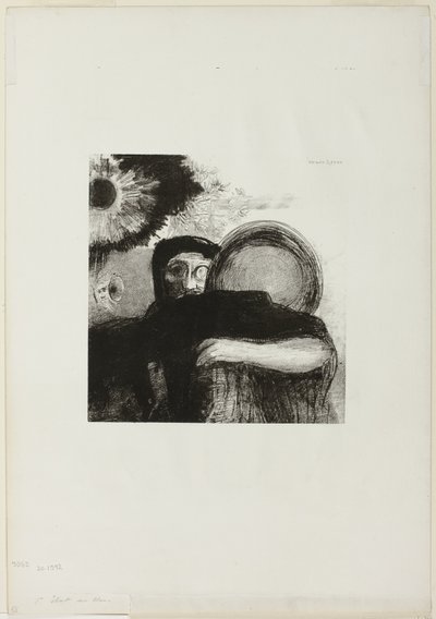 Ein seltsamer Jongleur, Platte 5 aus Hommage an Goya von Odilon Redon