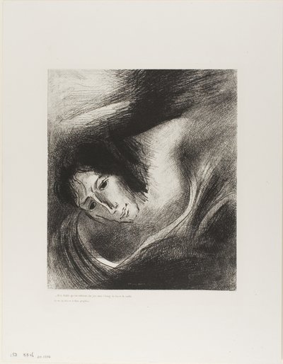 Und der Teufel, der sie verführt hatte, wurde in den Feuer- und Schwefelsee geworfen, wo das Tier und der falsche Prophet sind, Tafel 10 von 12 von Odilon Redon
