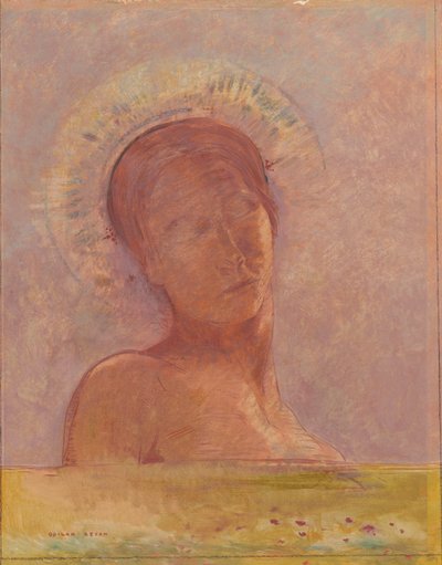 Die geschlossenen Augen von Odilon Redon