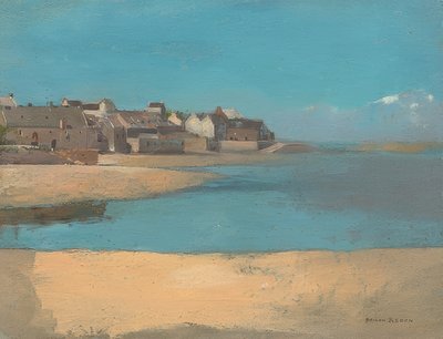 Dorf am Meer, Bretagne von Odilon Redon