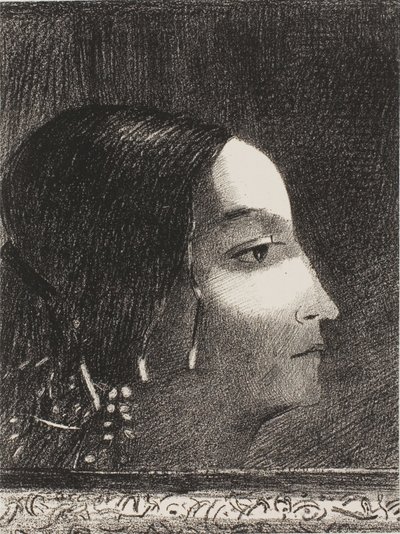 Dramatisch und grandios mit ihrem Gesicht wie das einer druidischen Priesterin von Odilon Redon