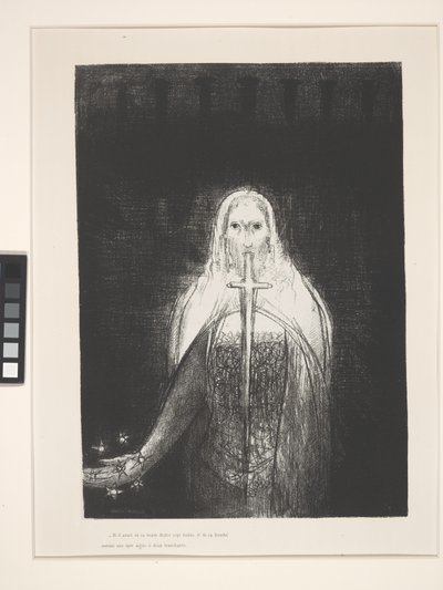 Und er hatte in seiner rechten Hand sieben Sterne... von Odilon Redon