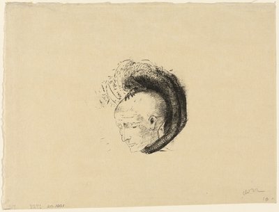 Frontispiz für Le mouvement idéaliste en peinture von André Mellerio von Odilon Redon