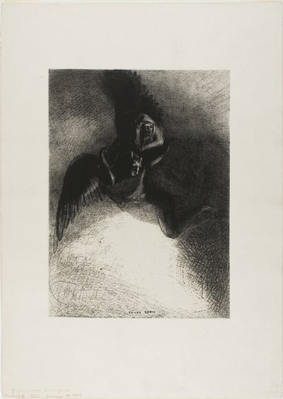 Frontispiz zu A Gustave Flaubert (An Gustave Flaubert) von Odilon Redon