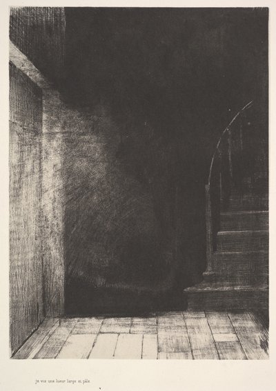Ich sah einen Lichtblitz, groß und blass, 1896 von Odilon Redon