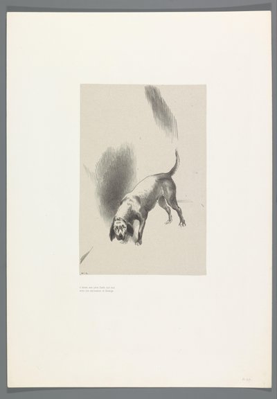 Er hielt seine Augen mit einem so seltsamen Ausdruck auf mich gerichtet (Das Spukhaus, Illustrationen zu einem Text von Bulwer-Lytton, ins Französische übersetzt von René Philipon) von Odilon Redon