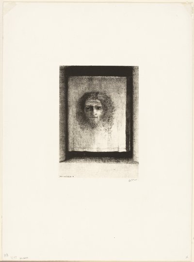 Es war ein Schleier, ein Abdruck, Platte 1 von 6 von Odilon Redon