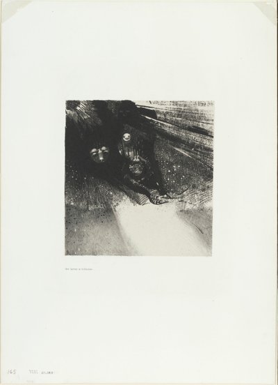 Larven so blutlos und so abscheulich, Platte 5 von 6 von Odilon Redon