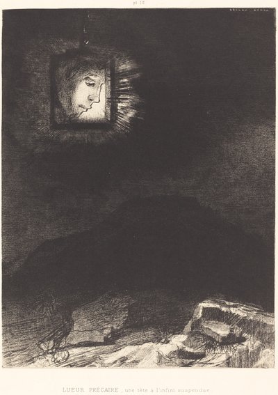 Lueur précaire, une tête à l